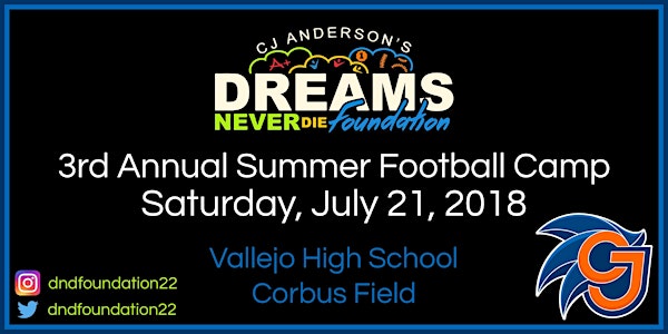 3rd Annual Summer Football Camp
