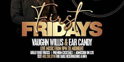 First Fridays at Char's Live w/Vaughn Willis and Ear Candy! primary image