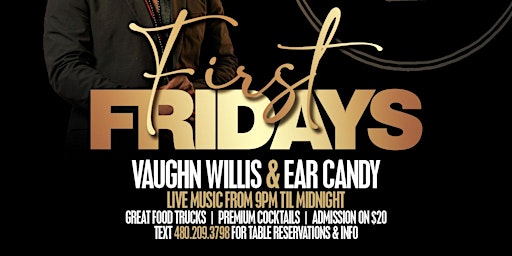 Imagem principal do evento First Fridays at Char's Live w/Vaughn Willis and Ear Candy!