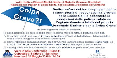 La Colpa Grave nella professione sanitaria della Regione Veneto La Colpa Grave nella professione sanitaria della Regione Veneto