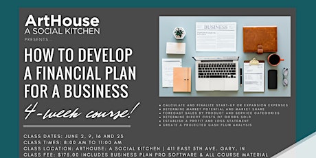 ArtHouse | How To Develop A Financial Plan For A Business primary image