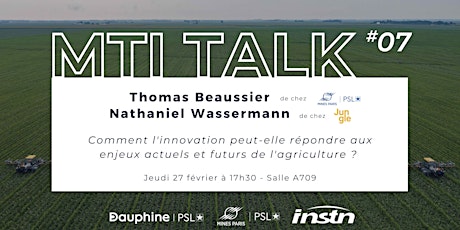 Image principale de MTI TALK#7 - L'innovation dans l'agriculture