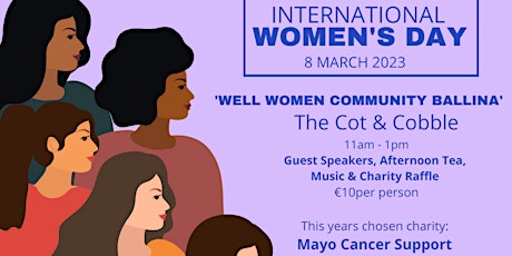 'Well Women Community Ballina' International Women's Day 8th Mar 2023 primary image