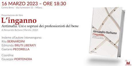 L'inganno - presentazione del libro a Milano