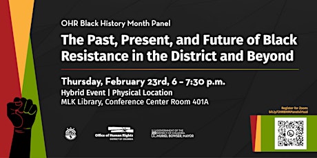 Immagine principale di The Past, Present, and Future of Black Resistance in the District & Beyond 