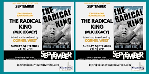 MLRG “Life & Style” Tour - Sep 2023 - Book: "The Radical King" Cornel West primary image