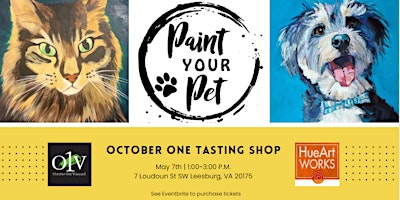 Paint Your Pet at October One Tasting Shop