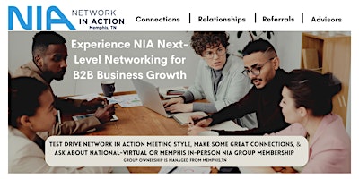 NIA Next Level Networking – Memphis TN & National Virtual (3rd Tuesdays)