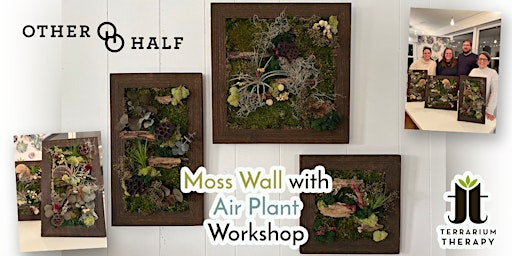 Moss Wall with Air Plant Workshop at Other Half Brewing Rockefeller Center