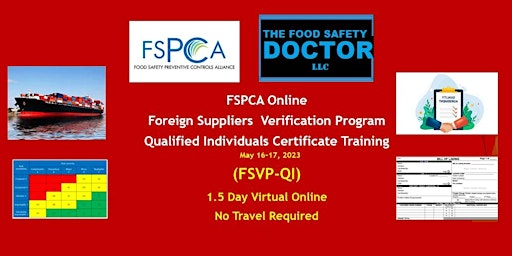 FSPCA FSVP Online Foreign Supplier Verification Program Certificate  [FSVP]