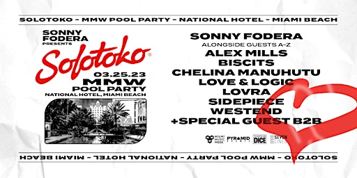 Sonny Fodera presents Solotoko Miami Music Week Pool Party