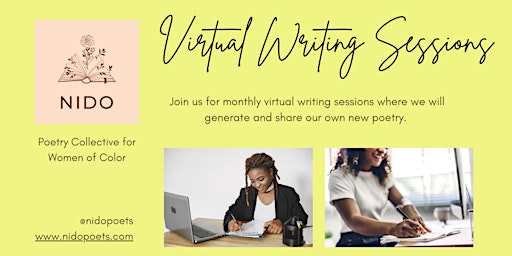 Hauptbild für Virtual Writing Sessions for Women of Color Poets