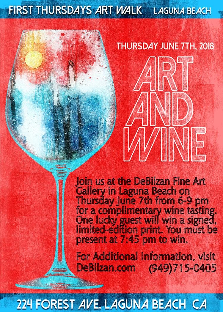 Complimentary Wine Tasting At The Debilzan Fine Art Gallery In Complimentary Wine Tasting At The Debilzan Fine Art Gallery In Laguna Beach