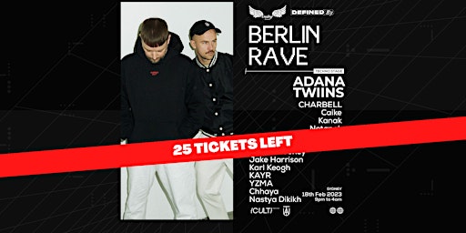 Berlin Rave #4 ft ADANA TWINS (TAU / Diynamic) primary image
