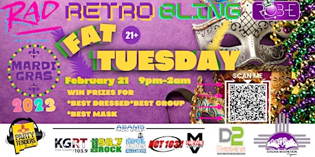 Hauptbild für PartyTenders Presents | Fat Tuesday "Retro Bling" at Rad Retrocade! (21+)