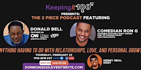 2 Piece Podcast Featuring Donald Bell & Comedian Ron G primary image