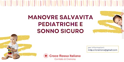 Immagine principale di Corso Manovre salvavita pediatriche e sonno sicuro 