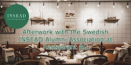 Afterwork with the NAA Sweden at Restaurant AG, March 15th primary image