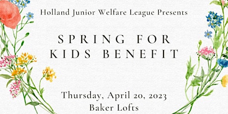 Spring for Kids Benefit