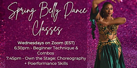 [Online] March and April Belly Dance Classes