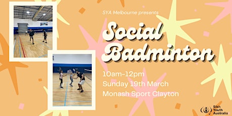SYA Melbourne Social Badminton primary image