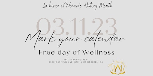 Free Day of Wellness primary image