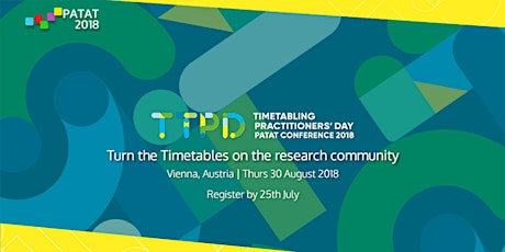 PATAT 2018 Timetabling Practitioners' Day Registration primary image