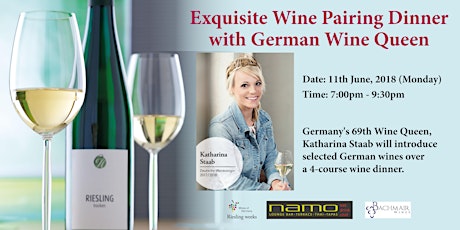 Exquisite Wine Pairing Dinner with German Wine Queen primary image