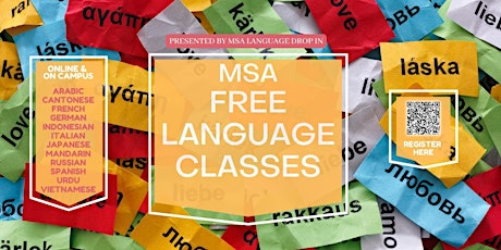 Primaire afbeelding van MSA Language Classes: Semester One Language Classes