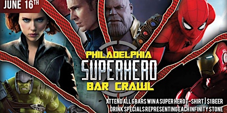 Philadelphia Superhero Bar Crawl primary image