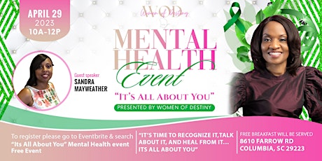 “Its all about You” Mental health awareness event