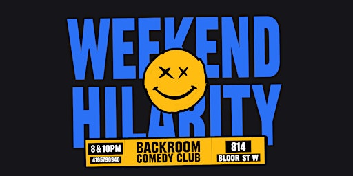 Weekend Hilarity @backroomcomedyclub - EVERY WEEKEND - 8 and 10PM
