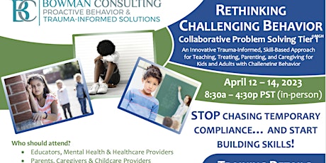 Rethinking Challenging Kids: Collaborative Problem Solving Tier 1 (3-Day)