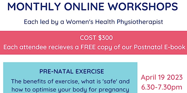 Online Workshop: Prenatal Exercise