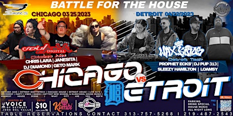 Chicago Juke vs. Detroit Tech House Music Battle (8 DJ Battle)