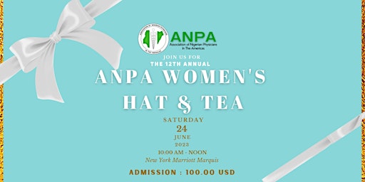 ANPA'S  Women Hat & Tea Party primary image