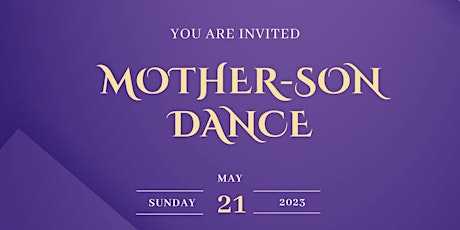 Inaugural Mother - Son Dance Fundraiser