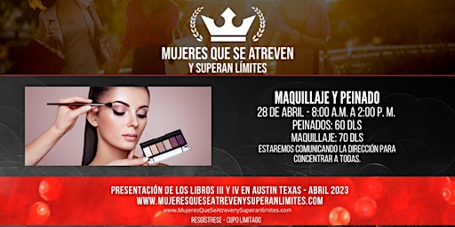 MAQUILLAJE Y PEINADO - RESERVATION ONLY