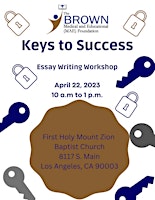 Keys to SUCCESS - essay writing workshop