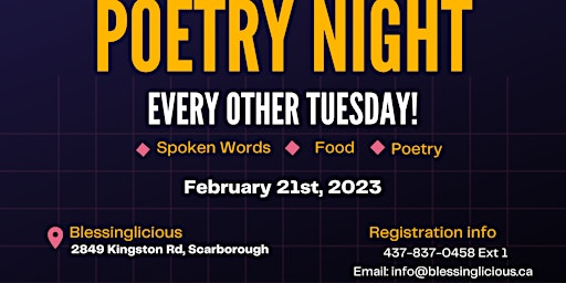 Poetry Nights @Blessinglicious primary image