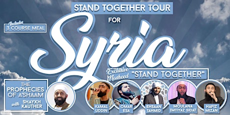 The Stand Together Tour For Syria - London primary image