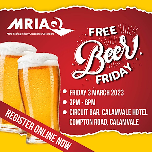 Metal Roofers' Free Beer Friday hosted by MRIAQ.
