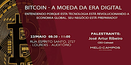 Imagem principal do evento Bitcoin - A moeda da era digital