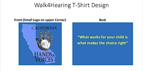 Walk4Hearing Hands & Voices T-shirt primary image