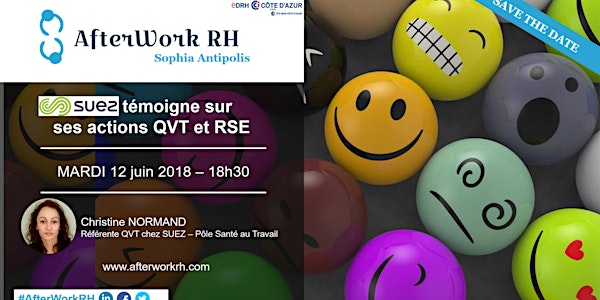 AfterWork RH ** 12 juin 2018 ** SUEZ témoigne sur ses actions QVT & RSE
