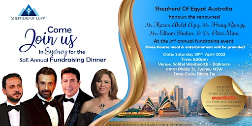 2023 Shepherd of Egypt Annual Fundraising Dinner - Sydney