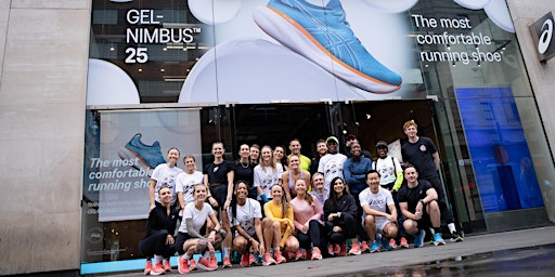 ASICS Run Club, Oxford Street, London every  Wednesday and Friday 18:00pm