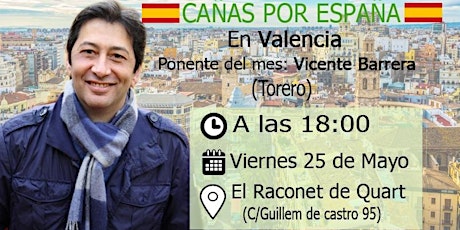 Imagen principal de Cañas por España en Valencia con Vicente Barrera