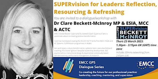 Dr Clare Beckett-McInroy: SUPERvision for Leaders: Reflection, Resourcing