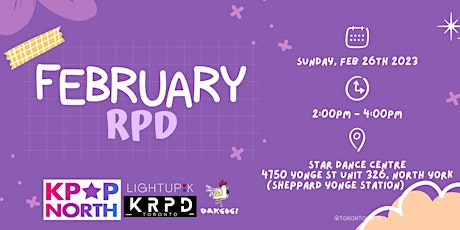 Imagem principal do evento FEBRUARY RPD 2023 W/KPOP NORTH